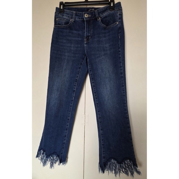 CHARLIE B Denim - CHARLIE B Womans Jeans Bootcut Stle With Unique Fringe Hem ~ EUC ~